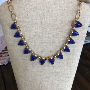 Stella and Dot blue and gold necklace